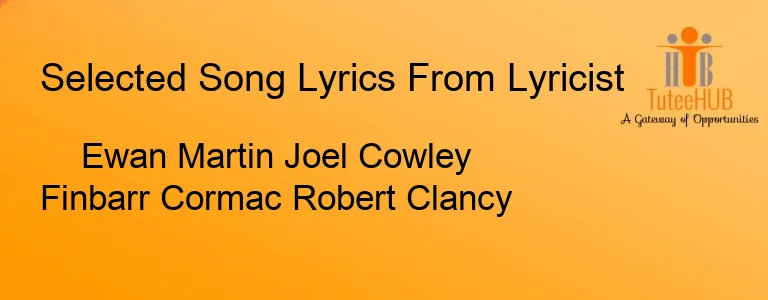 Ewan Martin Joel Cowley Finbarr Cormac Robert Clancy