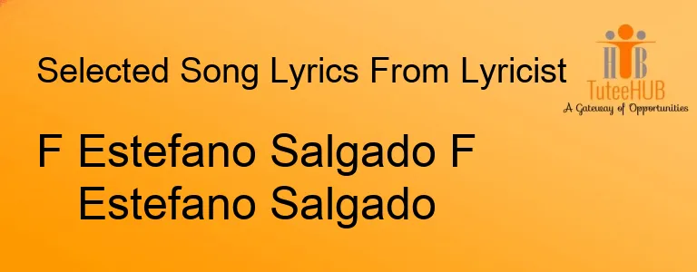 F Estefano Salgado F Estefano Salgado