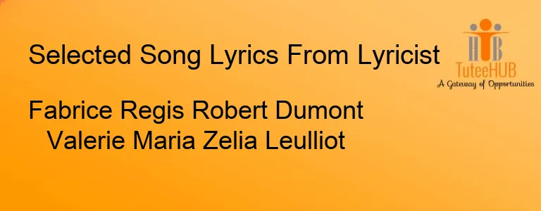 Fabrice Regis Robert Dumont Valerie Maria Zelia Leulliot