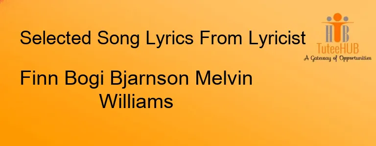 Finn Bogi Bjarnson Melvin Williams