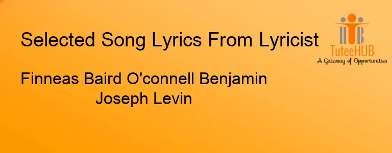 Finneas Baird O'connell Benjamin Joseph Levin
