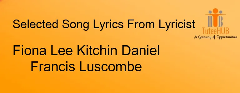 Fiona Lee Kitchin Daniel Francis Luscombe