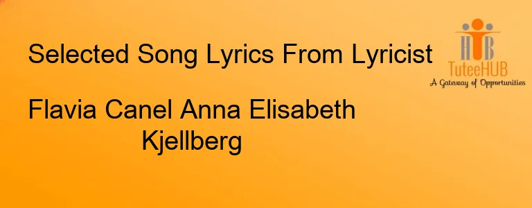 Flavia Canel Anna Elisabeth Kjellberg