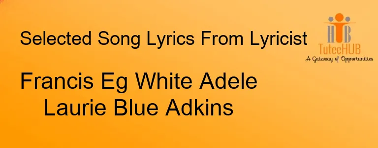 Francis Eg White Adele Laurie Blue Adkins