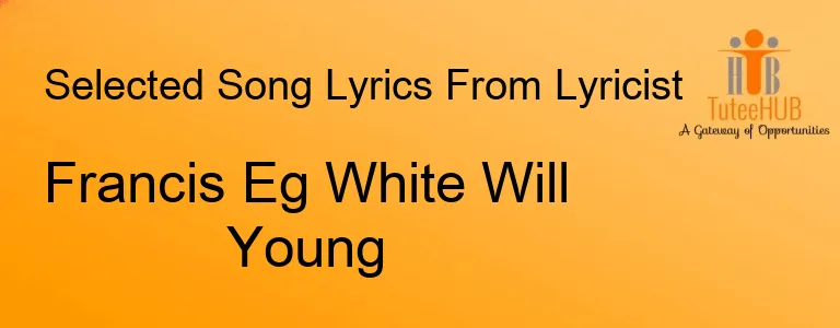 Francis Eg White Will Young