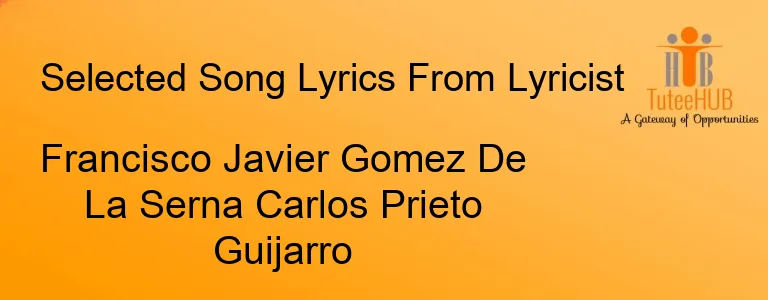 Francisco Javier Gomez De La Serna Carlos Prieto Guijarro