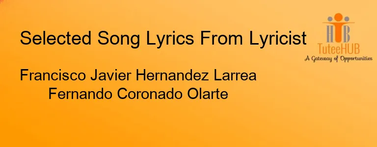 Francisco Javier Hernandez Larrea Fernando Coronado Olarte