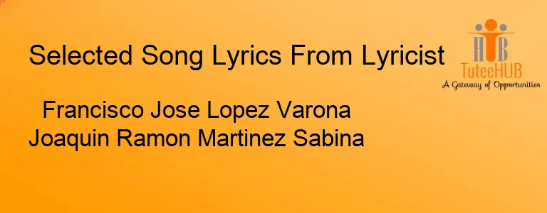 Francisco Jose Lopez Varona Joaquin Ramon Martinez Sabina