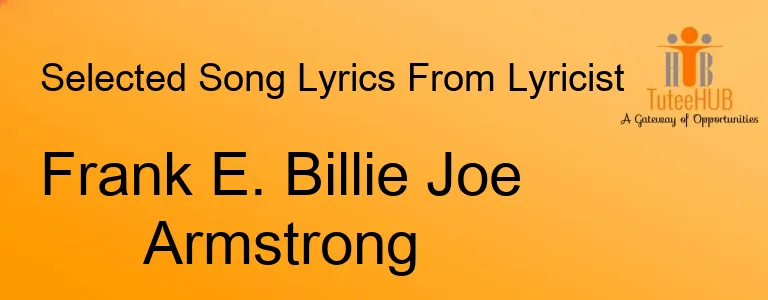 Frank E. Billie Joe Armstrong