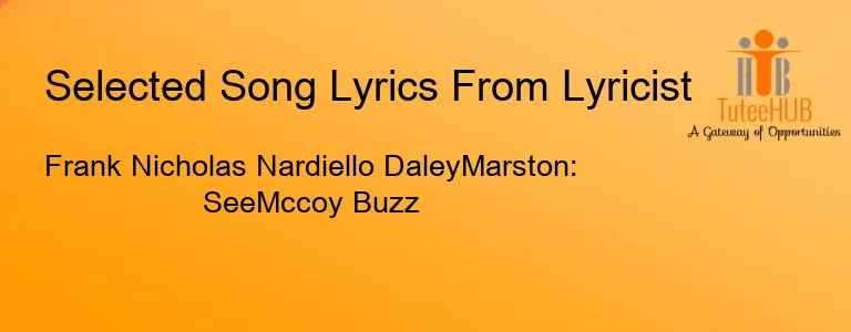 Frank Nicholas Nardiello DaleyMarston: SeeMccoy Buzz