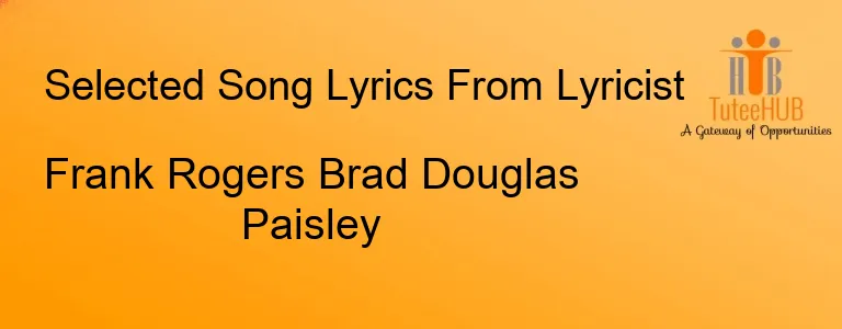 Frank Rogers Brad Douglas Paisley