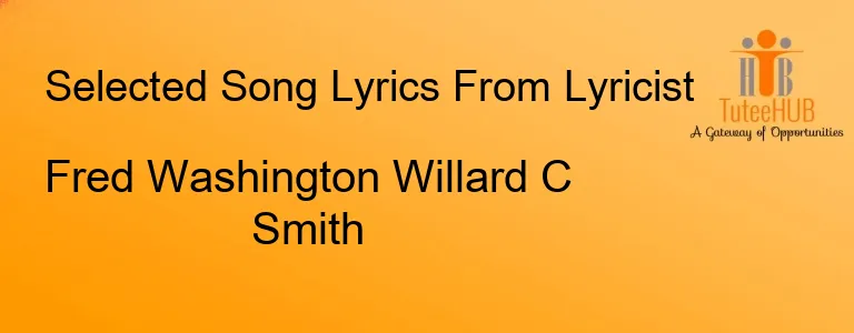 Fred Washington Willard C Smith