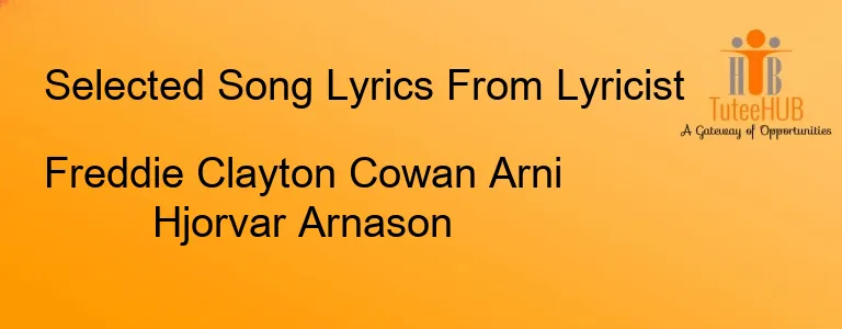 Freddie Clayton Cowan Arni Hjorvar Arnason