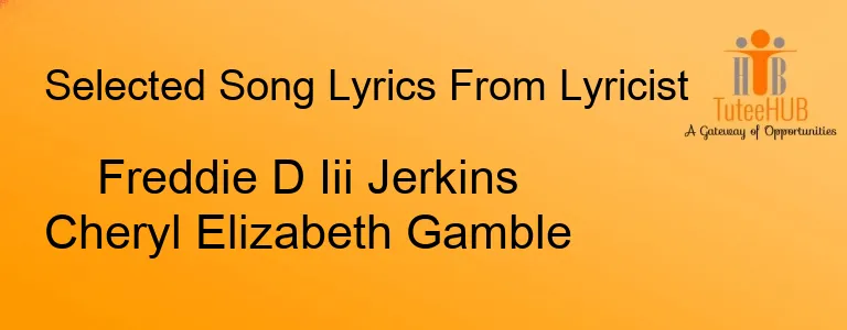 Freddie D Iii Jerkins Cheryl Elizabeth Gamble