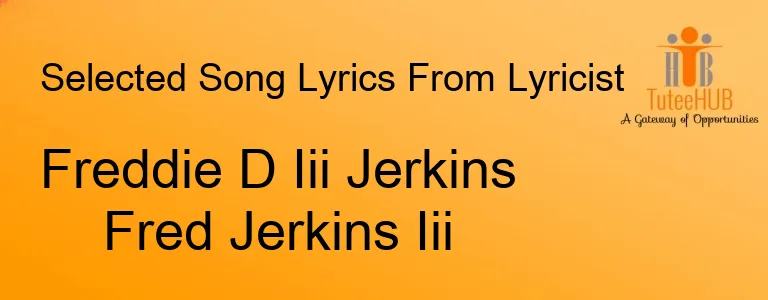 Freddie D Iii Jerkins Fred Jerkins Iii