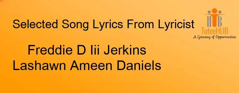 Freddie D Iii Jerkins Lashawn Ameen Daniels