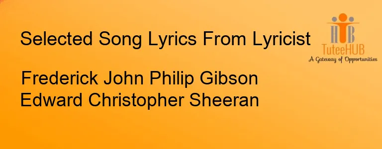 Frederick John Philip Gibson Edward Christopher Sheeran