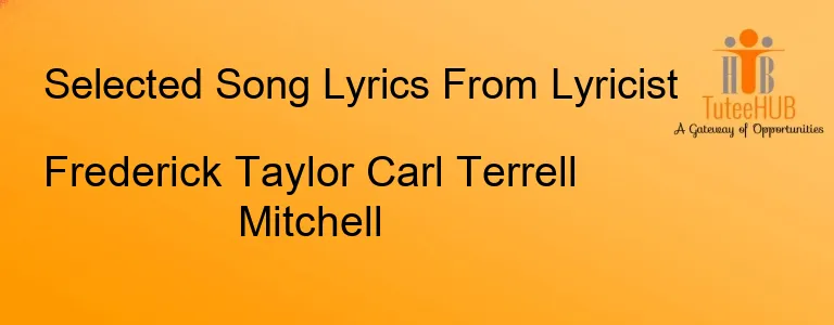 Frederick Taylor Carl Terrell Mitchell
