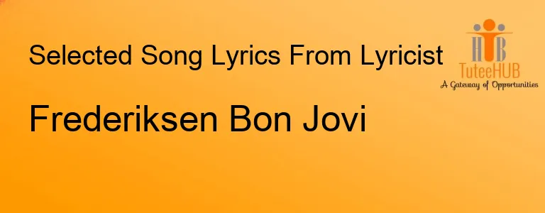 Frederiksen Bon Jovi
