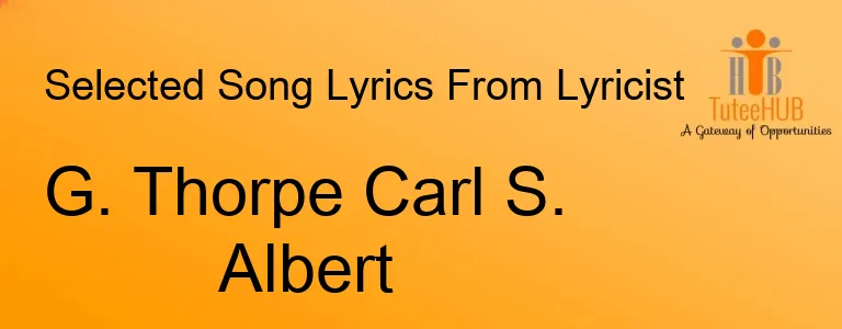 G. Thorpe Carl S. Albert