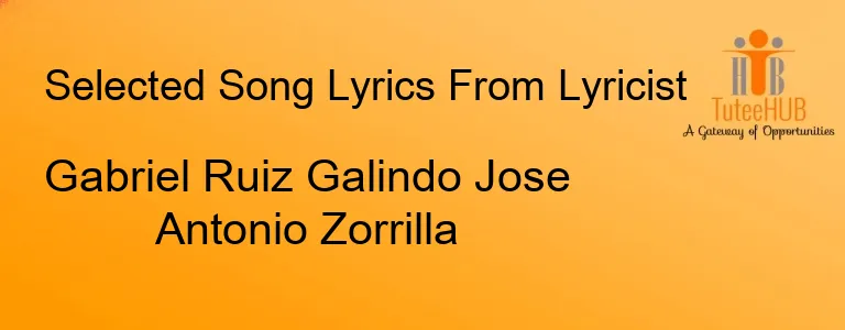 Gabriel Ruiz Galindo Jose Antonio Zorrilla