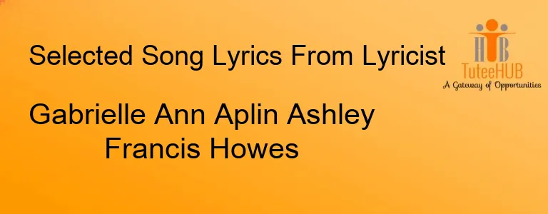 Gabrielle Ann Aplin Ashley Francis Howes