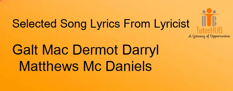 Galt Mac Dermot Darryl Matthews Mc Daniels