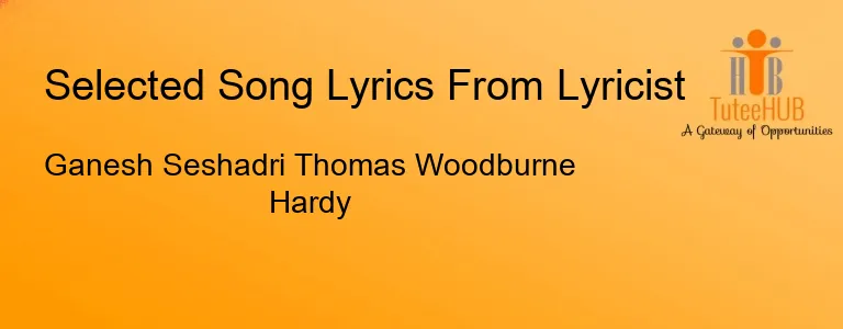 Ganesh Seshadri Thomas Woodburne Hardy