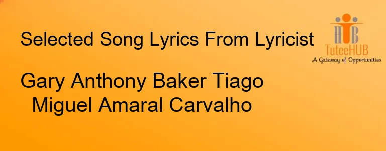 Gary Anthony Baker Tiago Miguel Amaral Carvalho