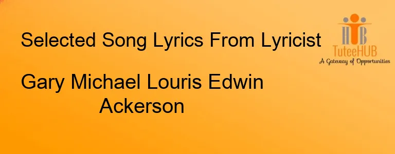 Gary Michael Louris Edwin Ackerson