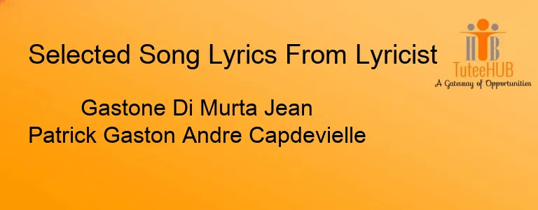 Gastone Di Murta Jean Patrick Gaston Andre Capdevielle