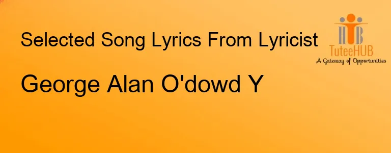 George Alan O'dowd Y
