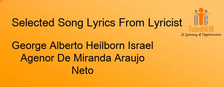 George Alberto Heilborn Israel Agenor De Miranda Araujo Neto