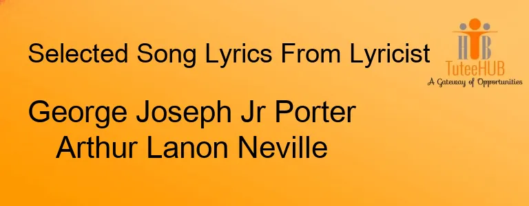 George Joseph Jr Porter Arthur Lanon Neville