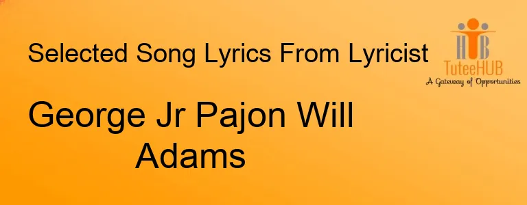 George Jr Pajon Will Adams