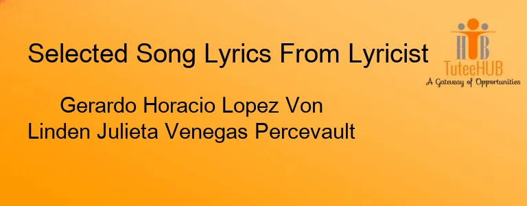 Gerardo Horacio Lopez Von Linden Julieta Venegas Percevault