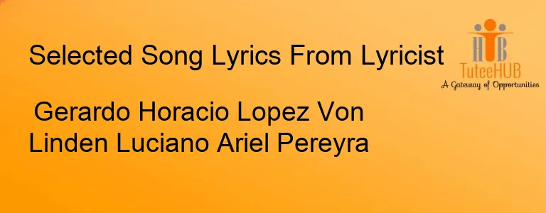 Gerardo Horacio Lopez Von Linden Luciano Ariel Pereyra