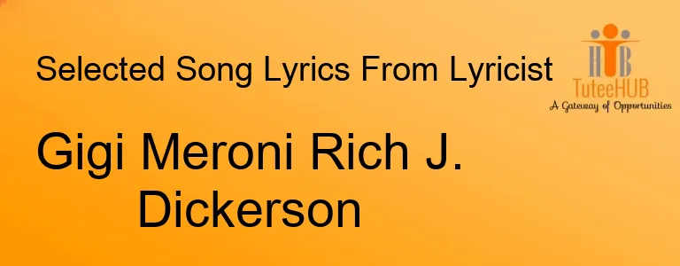 Gigi Meroni Rich J. Dickerson