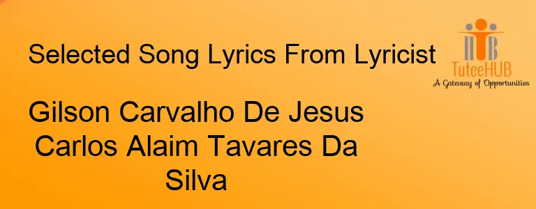 Gilson Carvalho De Jesus Carlos Alaim Tavares Da Silva