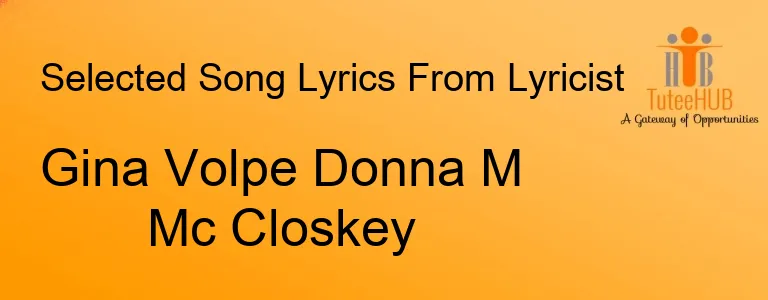 Gina Volpe Donna M Mc Closkey