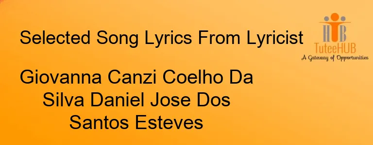 Giovanna Canzi Coelho Da Silva Daniel Jose Dos Santos Esteves