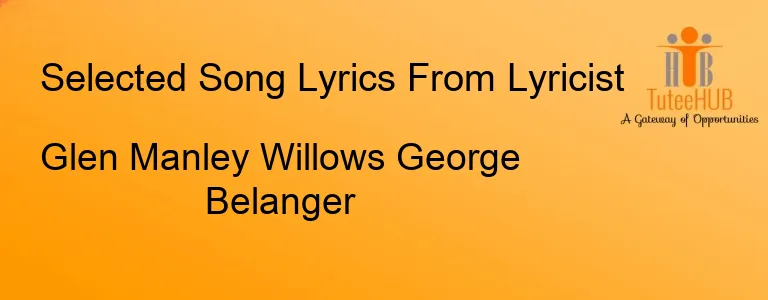 Glen Manley Willows George Belanger