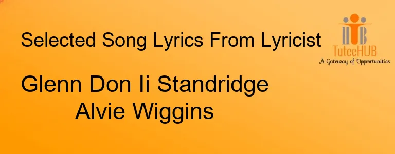 Glenn Don Ii Standridge Alvie Wiggins