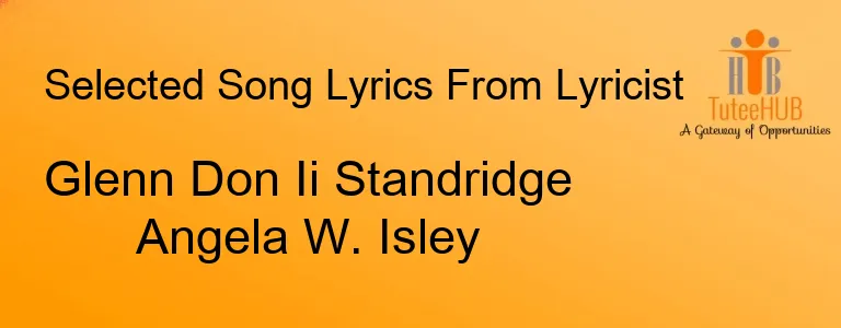 Glenn Don Ii Standridge Angela W. Isley