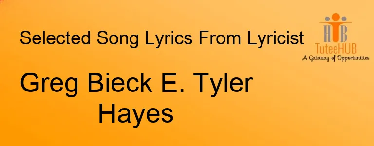 Greg Bieck E. Tyler Hayes