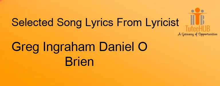 Greg Ingraham Daniel O Brien