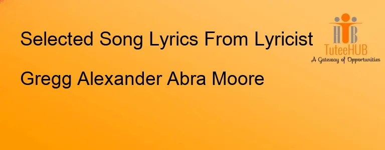 Gregg Alexander Abra Moore