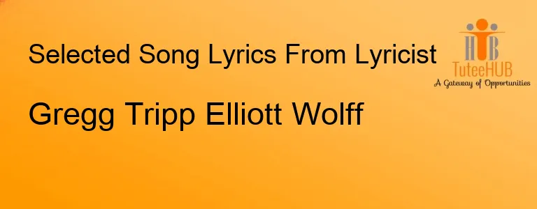 Gregg Tripp Elliott Wolff
