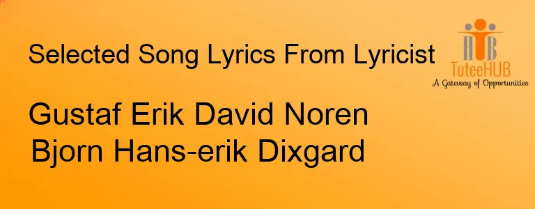 Gustaf Erik David Noren Bjorn Hans-erik Dixgard