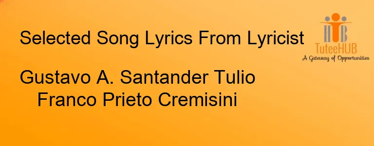 Gustavo A. Santander Tulio Franco Prieto Cremisini